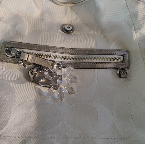 Coach Kyra Daisy Signature Medium Backpack Off white &  khaki B1276-F19715 - Picture 5 of 8